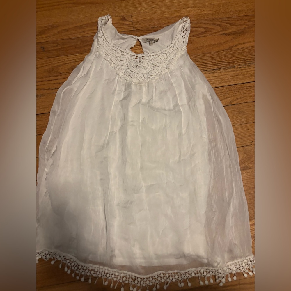 %100 silk summer top